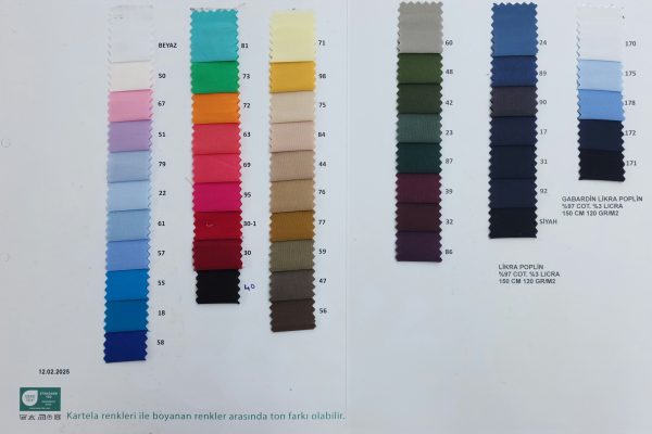 40/1 Likralı Poplin