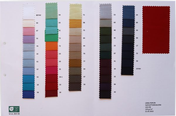 40/1 Likralı Poplin