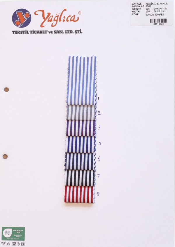 Klasik İpliği Boyalı Armür 3601