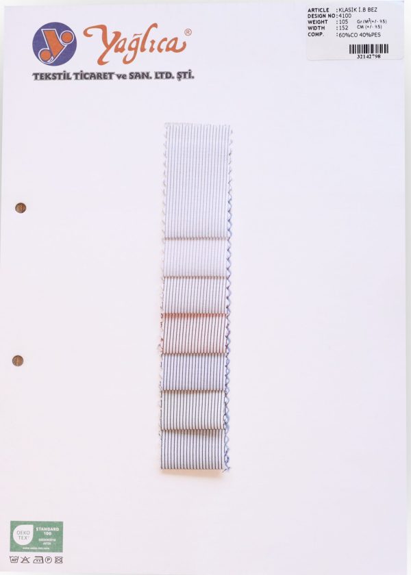 Klasik İpliği Boyalı Bez 4100